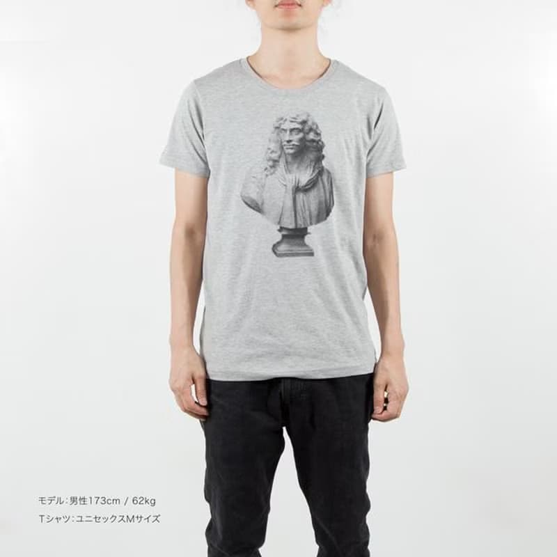 美大生へのギフトに。石膏 モリエール Tシャツ　ユニセックスS〜XLサイズ、レディースS〜Lサイズ　Tcollector