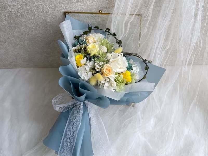 浪漫愛心花束|永生花束|花束包裝|