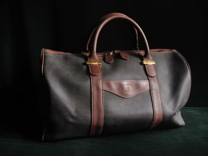 【老時光 OLD-TIME】早期二手老包義大利製DUNHILL行李袋