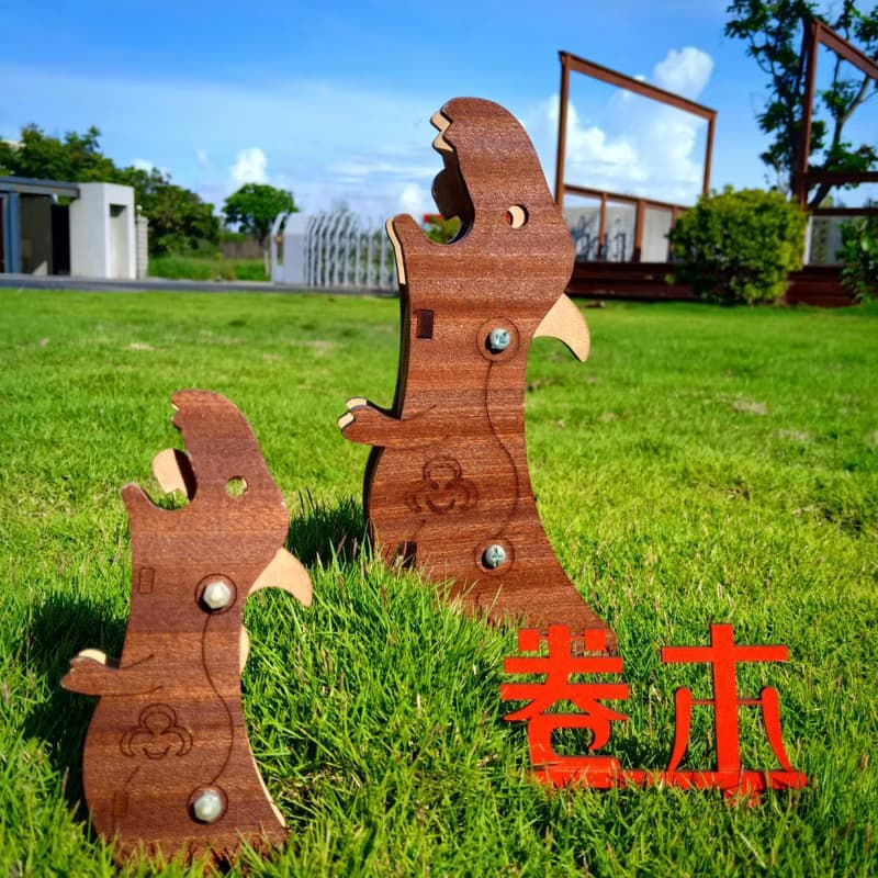 【手作DIY】恐龍造型 戰鬥陀螺 童玩 玩具 遊戲 木質 質感 小朋友