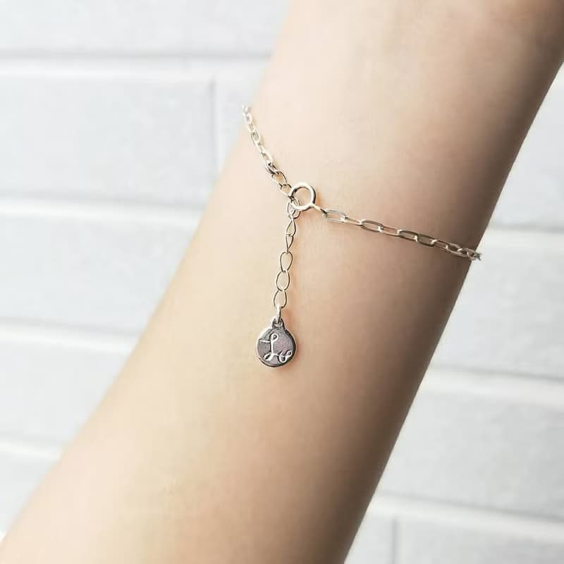 │簡約│天然珍珠 • 純銀手鍊