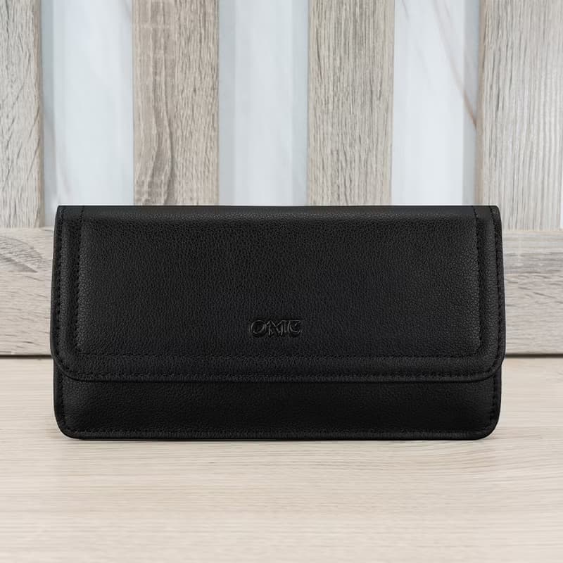 納帕12卡1照翻蓋薄款牛皮長夾4120(黑色)