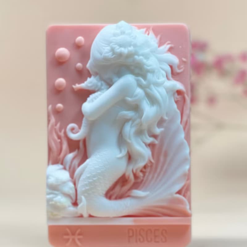 美人魚系列 12星座之雙魚座  手工皂 專為禮贈設計搭配精美包裝