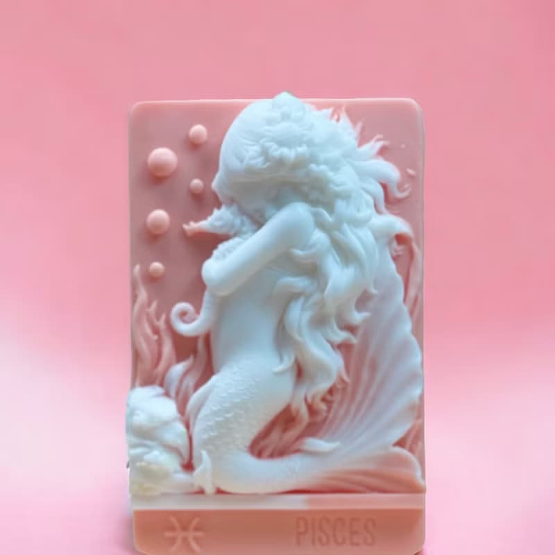 美人魚系列 12星座之雙魚座  手工皂 專為禮贈設計搭配精美包裝