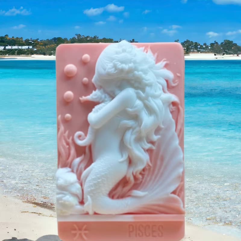 美人魚系列 12星座之雙魚座  手工皂 專為禮贈設計搭配精美包裝
