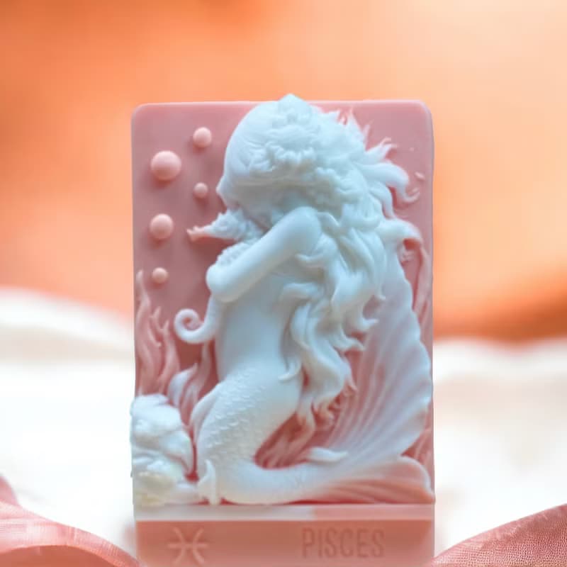 美人魚系列 12星座之雙魚座  手工皂 專為禮贈設計搭配精美包裝