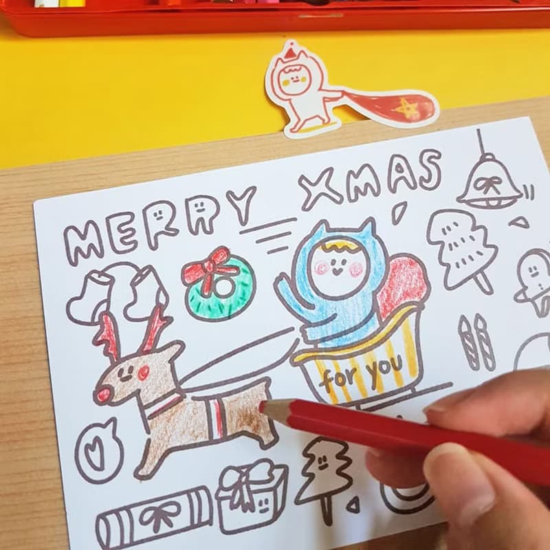 Ning's聖誕節卡-自己上顏色#1