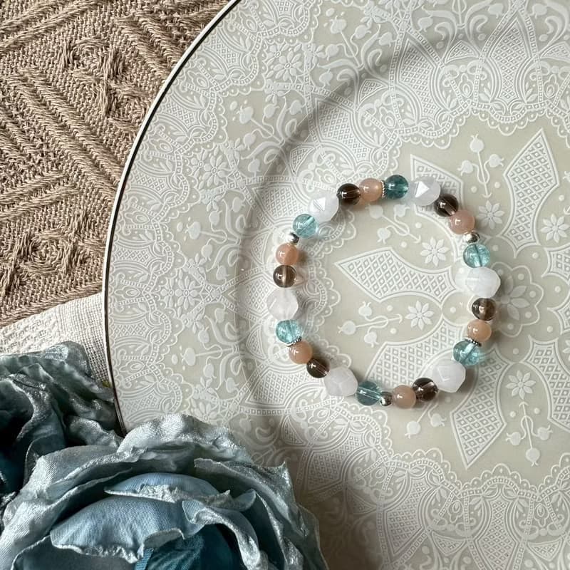 安定性情桃花彈性手鍊