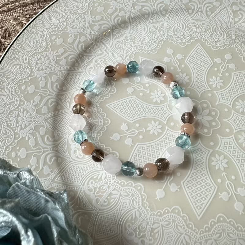 安定性情桃花彈性手鍊