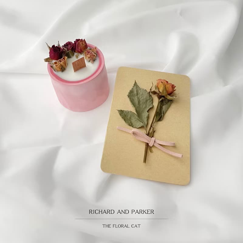 【馥郁玫瑰】玫瑰花 乾燥花 迷你花束 小花束 香氛蠟燭 香磚