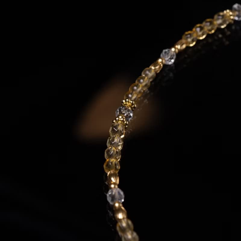 愛的榜樣 l 白水晶黃水晶項鍊 N0037