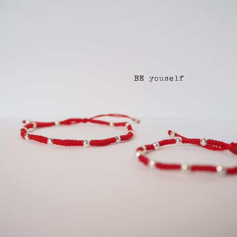 【BE youself】2024滿月彌月禮盒 |愛之繫情 |925銀 |母子款手繩