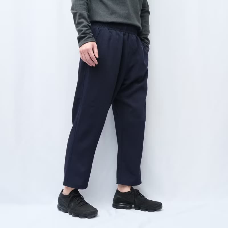 KAIKAI - ReBorn - 垂墜錐形九分褲 - 深邃藍