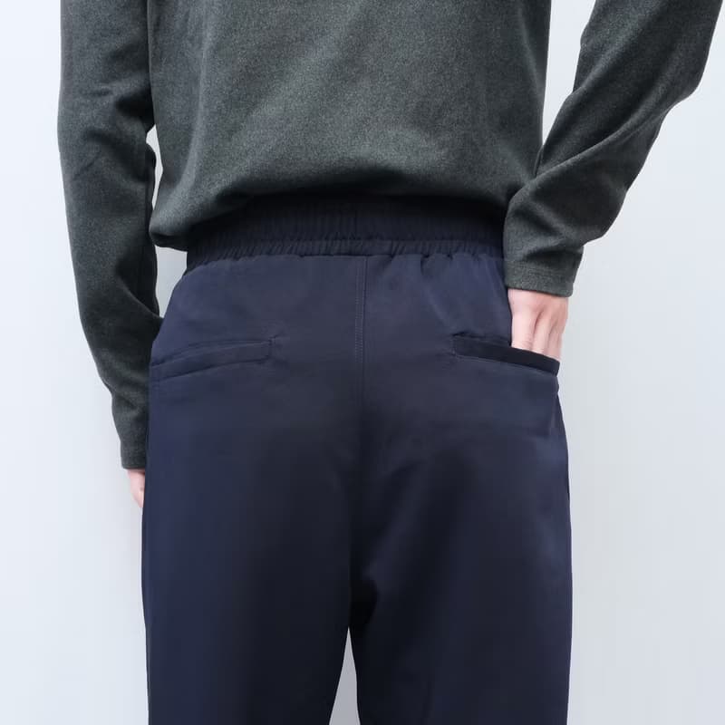 KAIKAI - ReBorn - 垂墜錐形九分褲 - 深邃藍