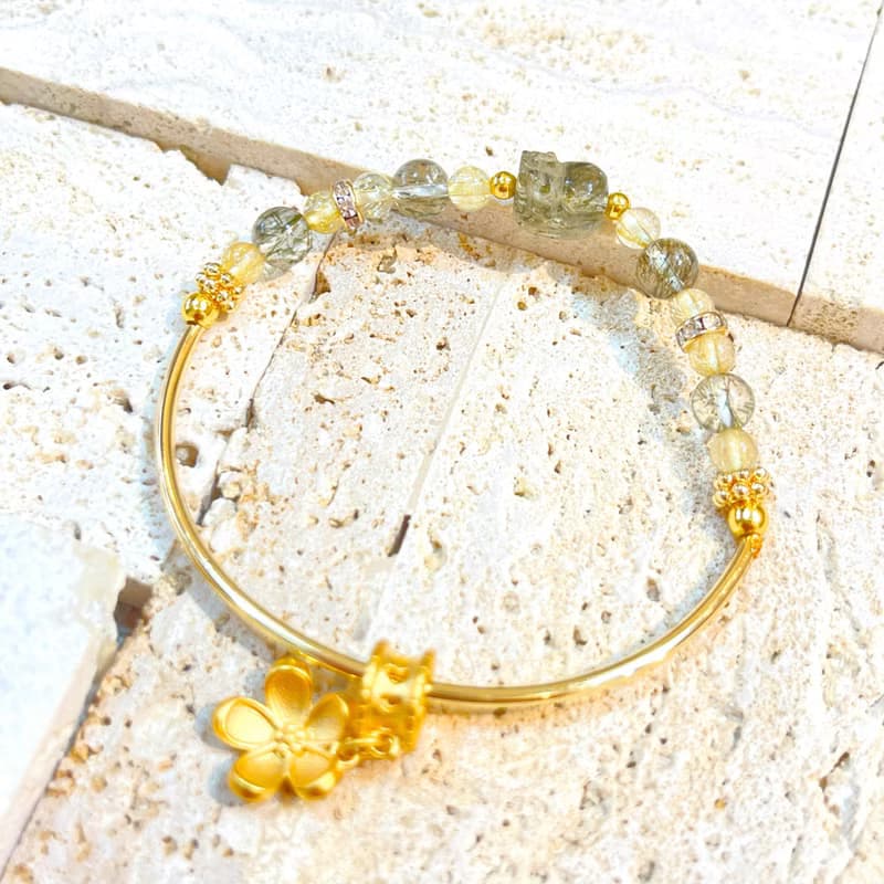 滿滿系列-有錢花 招財 貴人  金髮晶 綠髮晶貔貅