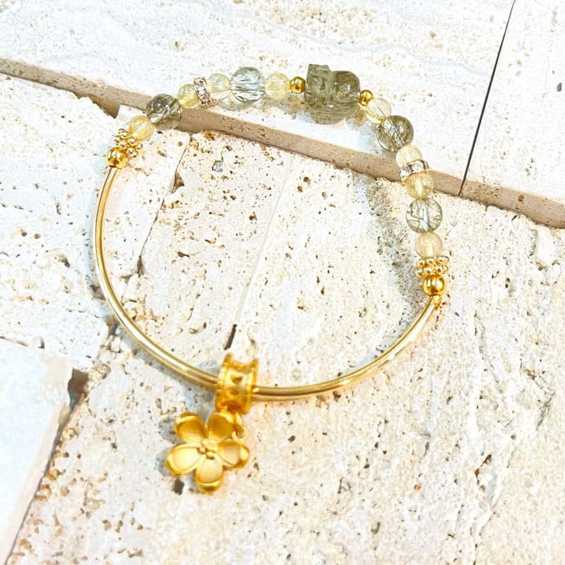 滿滿系列-有錢花 招財 貴人  金髮晶 綠髮晶貔貅