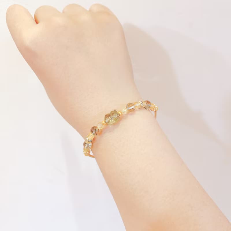 滿滿系列-有錢花 招財 貴人  金髮晶 綠髮晶貔貅