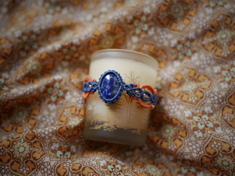 特價 NB21/FW22 青金石 l 紫鋰輝 l 手工編織 l 蠟線手環