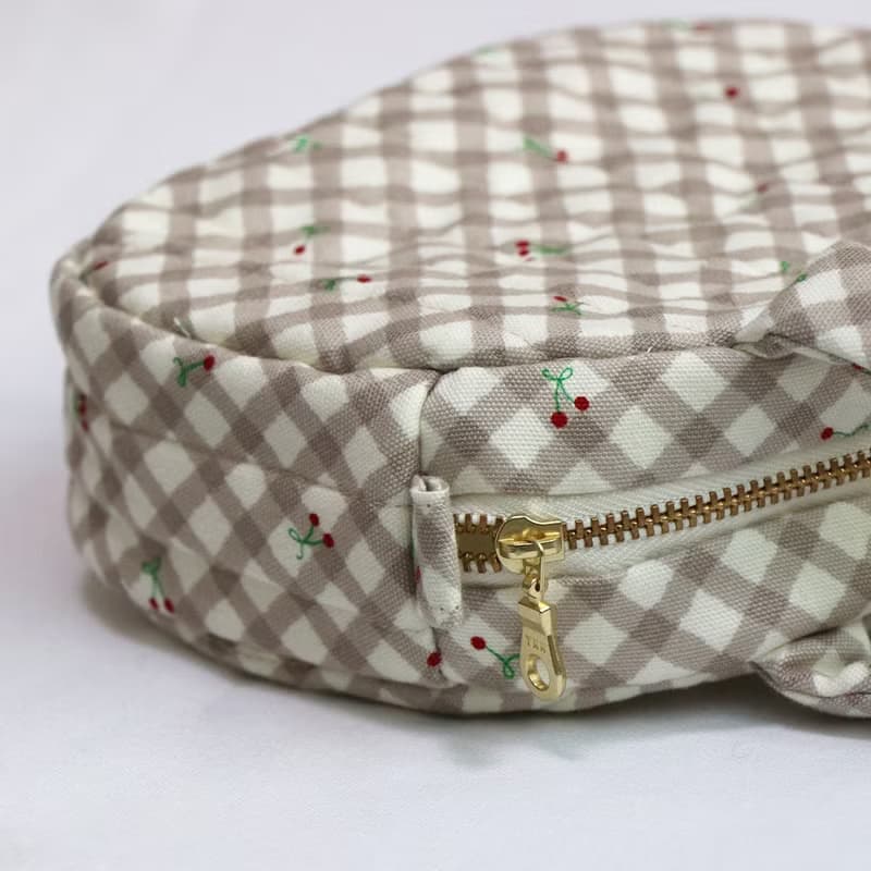 母親節活動【 MY HANDMADE 】格紋袖珍小提包 l 日本棉布、帆布 l