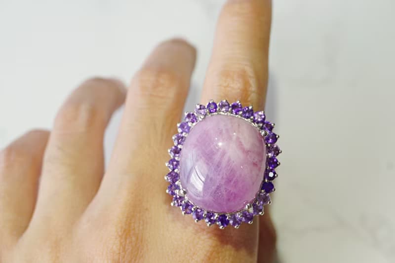 Natural Ruby 58 Cts Ring Sterling Silver 925 With Whitegold Plated 9 US.