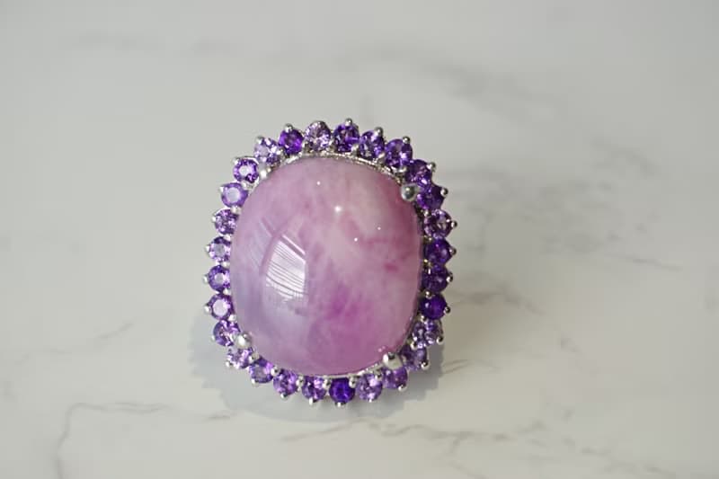 Natural Ruby 58 Cts Ring Sterling Silver 925 With Whitegold Plated 9 US.