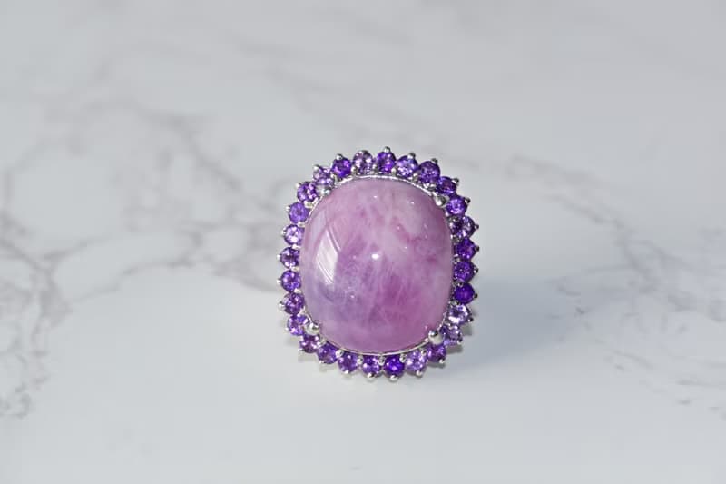 Natural Ruby 58 Cts Ring Sterling Silver 925 With Whitegold Plated 9 US.