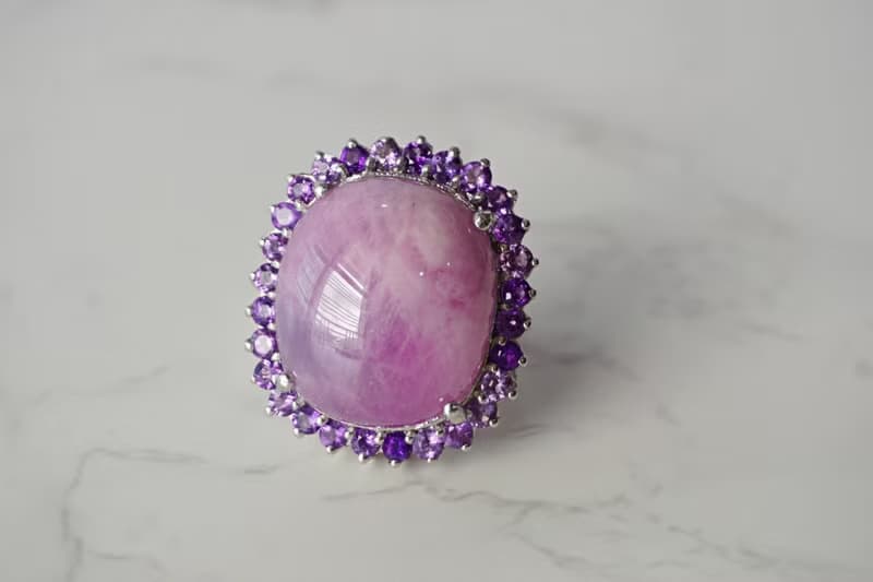 Natural Ruby 58 Cts Ring Sterling Silver 925 With Whitegold Plated 9 US.