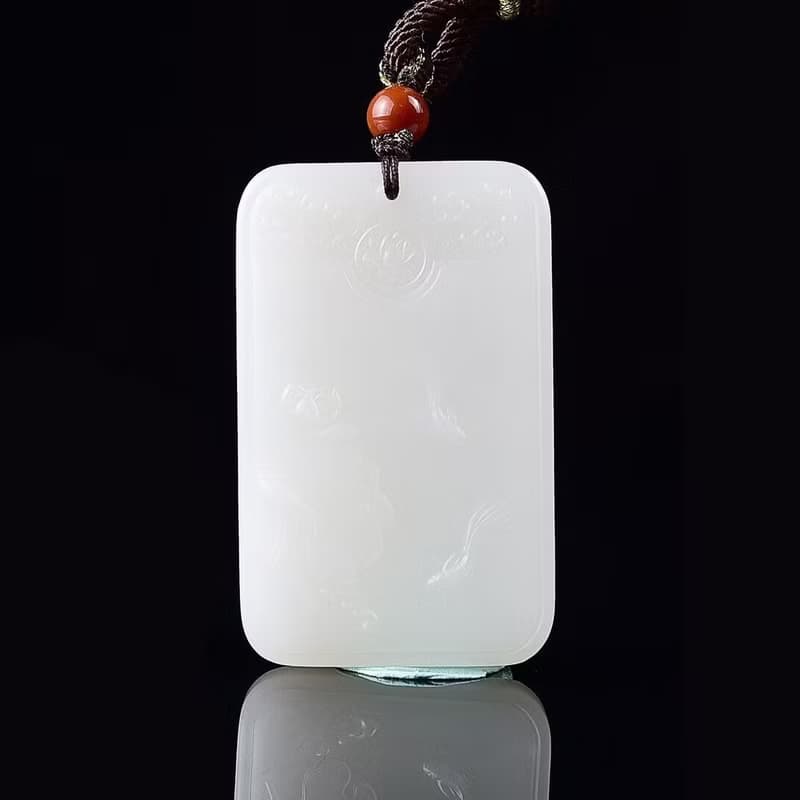 秒殺價 極品天然新疆和田玉羊脂玉年年有餘吊墜 玉質細膩溫潤