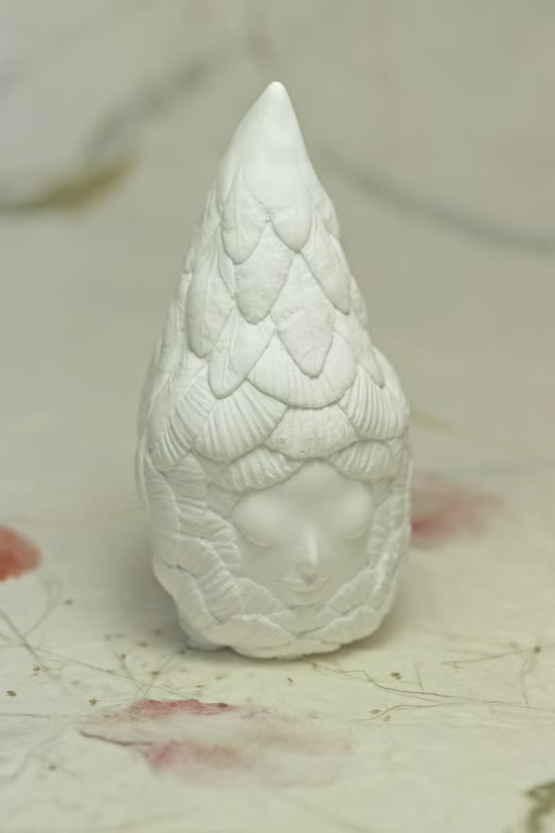 素之冬天的植物 藝術小雕塑擺件