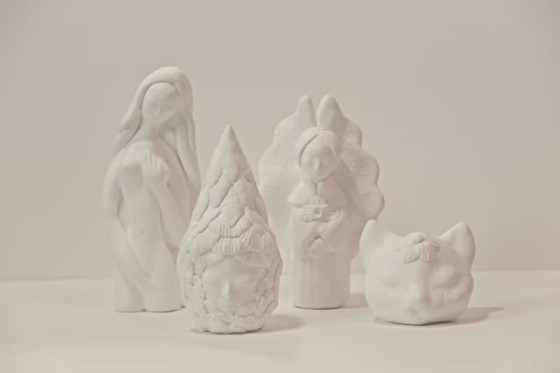 素之冬天的植物 藝術小雕塑擺件