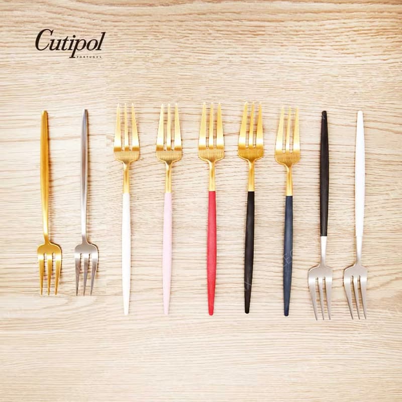 葡萄牙Cutipol GOA系列白柄17cm點心水果三叉