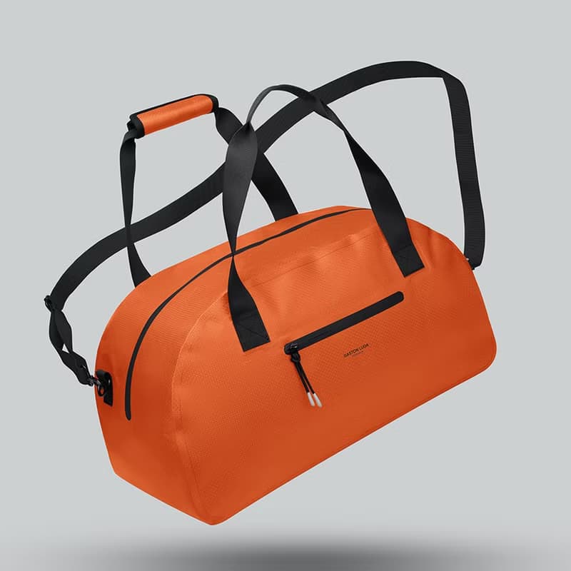 Gaston Luga Lightweight DuoSeal Duffel 休閒行李袋-火焰橘