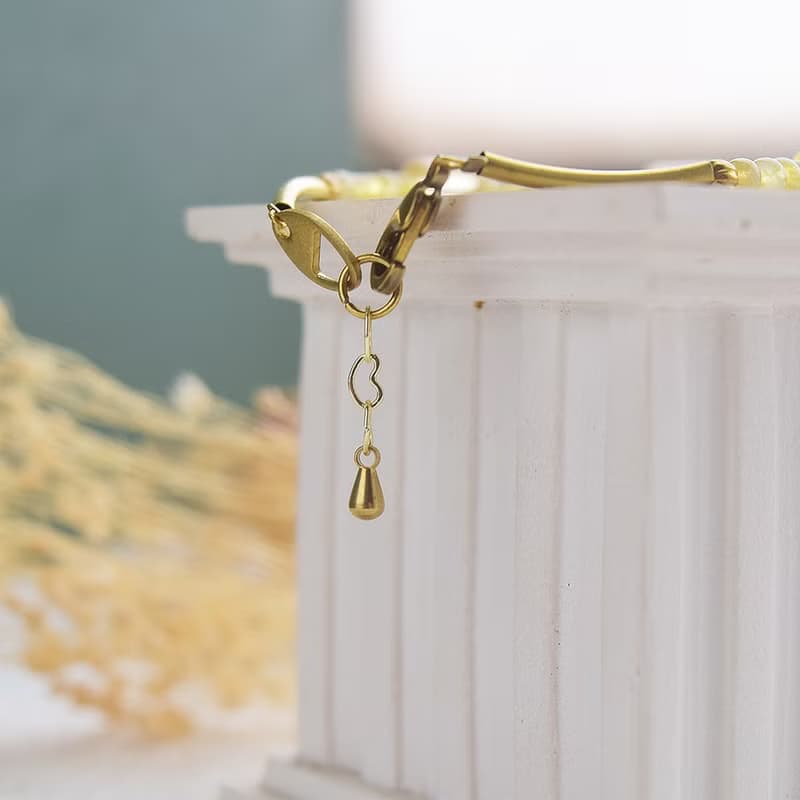 漁夫和他的妻子│鈦金 黃水晶 銅 手鍊