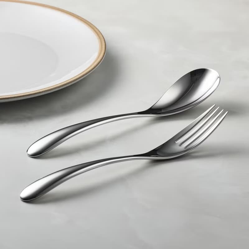 日本山崎金屬 - HOME FESTA系列 - 不鏽鋼叉匙組(2件式)