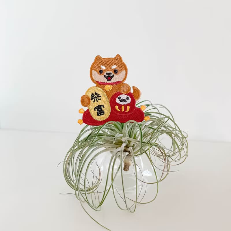 【祈願特輯】柴犬 達摩 燙貼|刺繡貼紙|行李箱貼紙