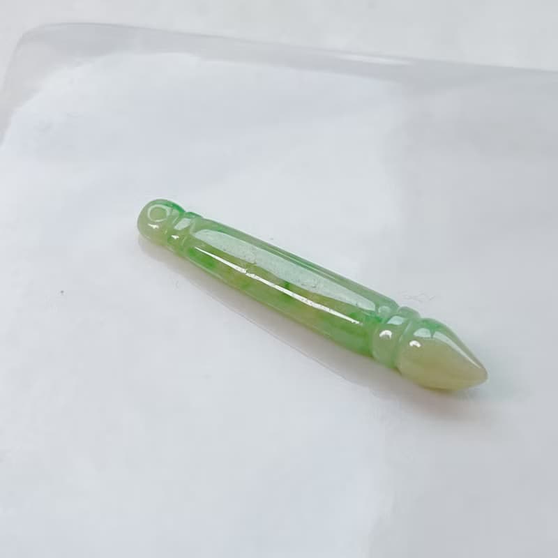 【願‧學業進步】三彩翡翠文昌筆 | 天然A貨翡翠 |  送禮