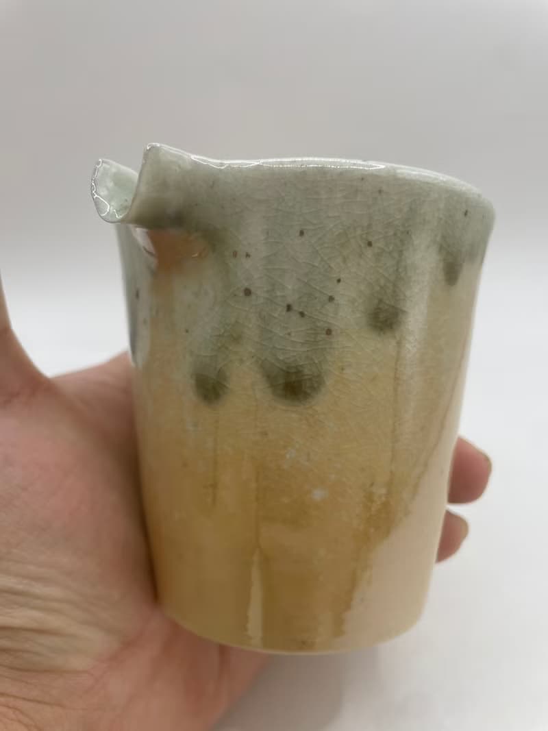 瓷土柴燒金彩茶海