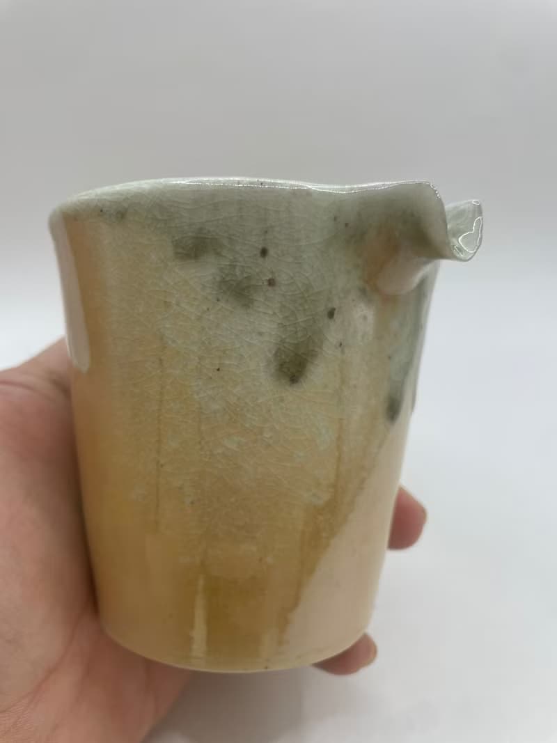 瓷土柴燒金彩茶海