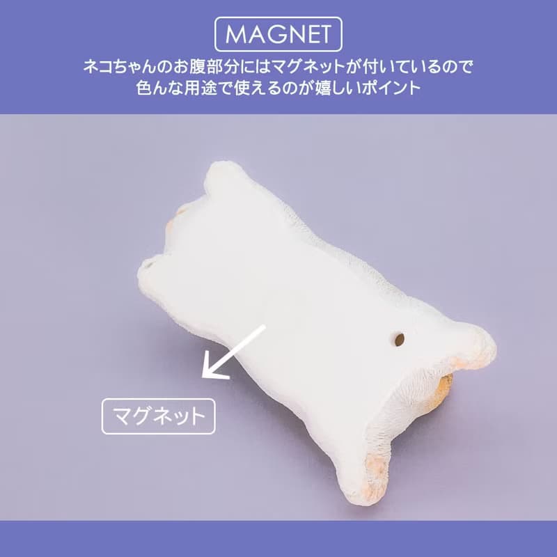 デバリエ ca216m【正規品】猫の置物 三毛猫 カップラーメン マグネット レジン製 ギフト かわいい 誕生日プレゼント