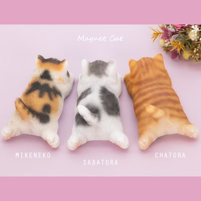 デバリエ ca216m【正規品】猫の置物 三毛猫 カップラーメン マグネット レジン製 ギフト かわいい 誕生日プレゼント