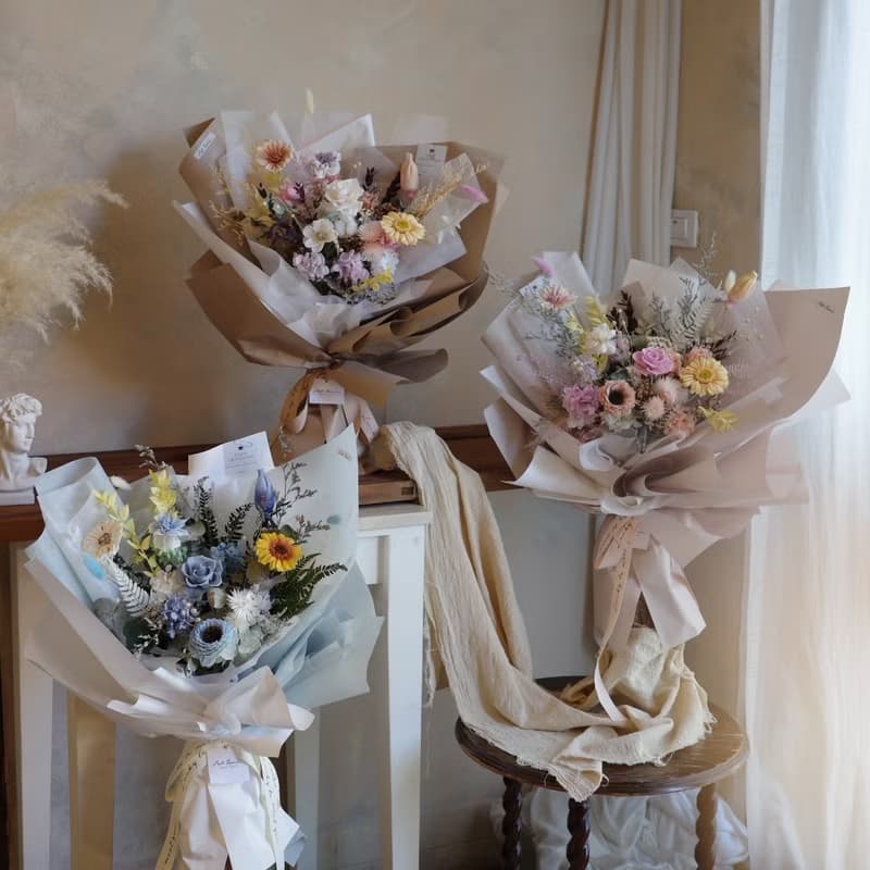 【遇見恆久】青春無限永生花花束 共3款