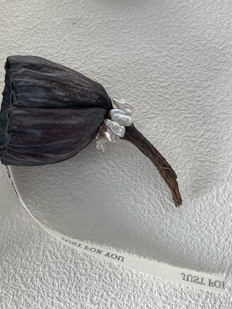 花瓣淡水珍珠彈力戒指