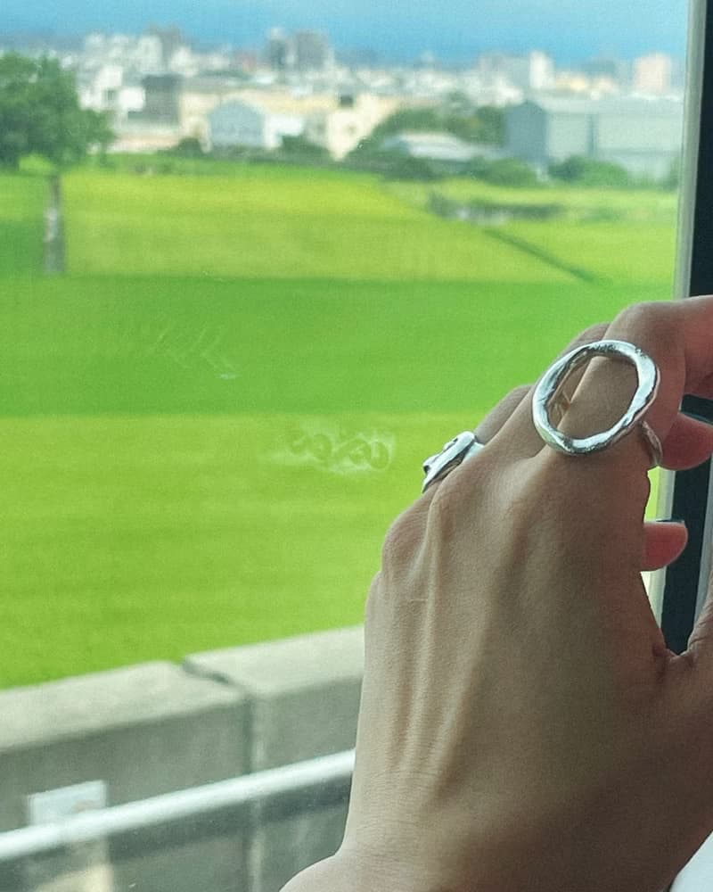 巨大O戒指/ 925純銀戒指