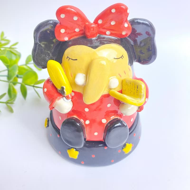 Handmade ceramic cute Ganesha special gift