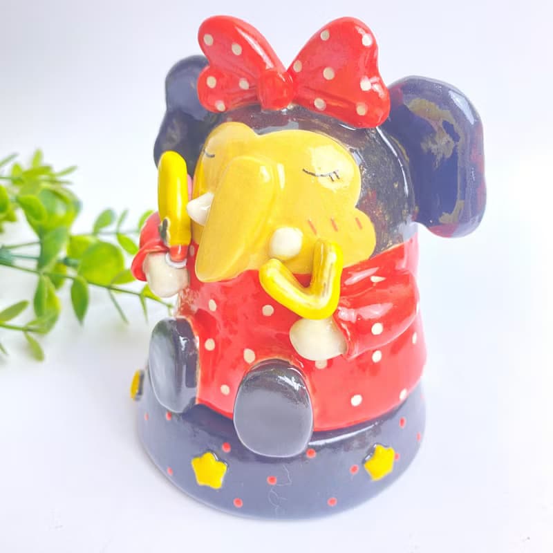 Handmade ceramic cute Ganesha special gift