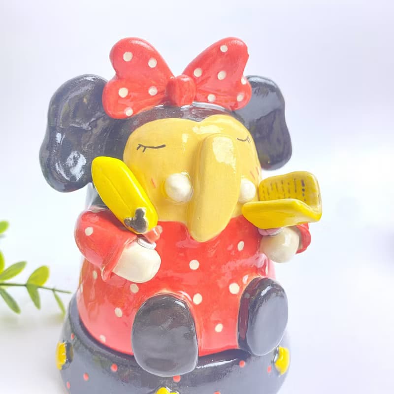 Handmade ceramic cute Ganesha special gift