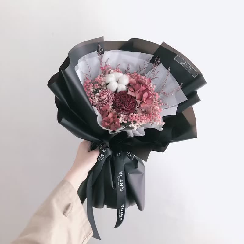平價款花束 畢業花束 情人節花束 生日禮物 擴香花束 乾燥花 繡球