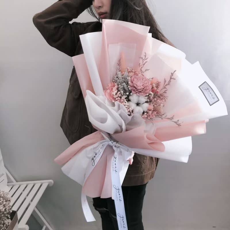 平價款花束 畢業花束 情人節花束 生日禮物 擴香花束 乾燥花 繡球