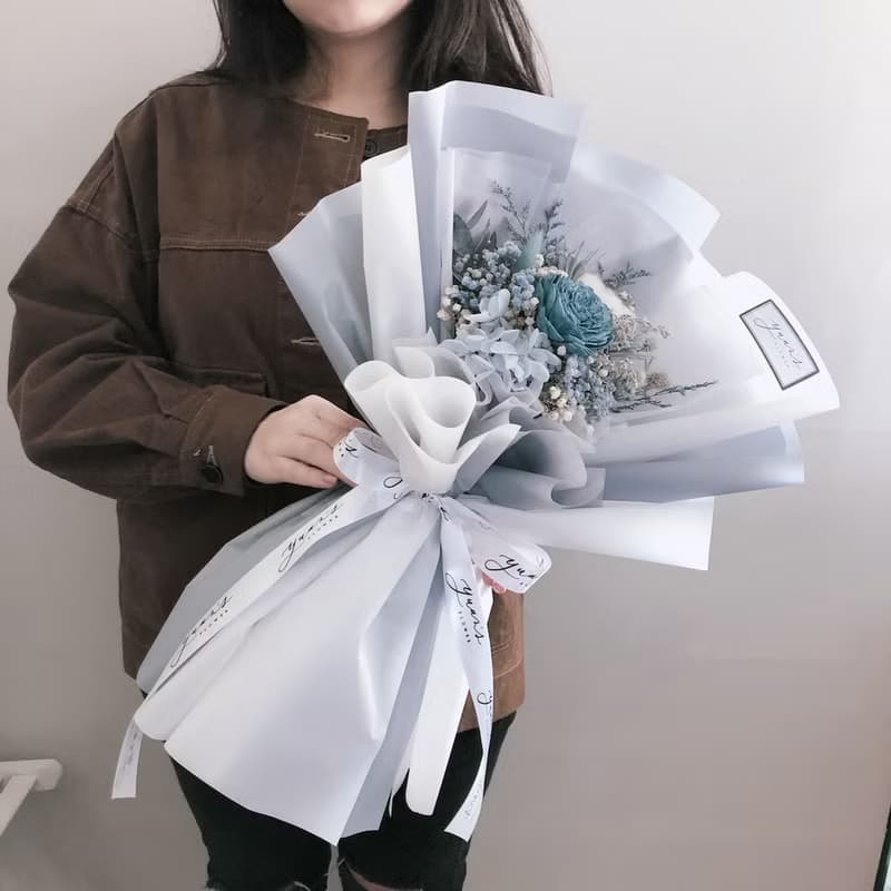 平價款花束 畢業花束 情人節花束 生日禮物 擴香花束 乾燥花 繡球