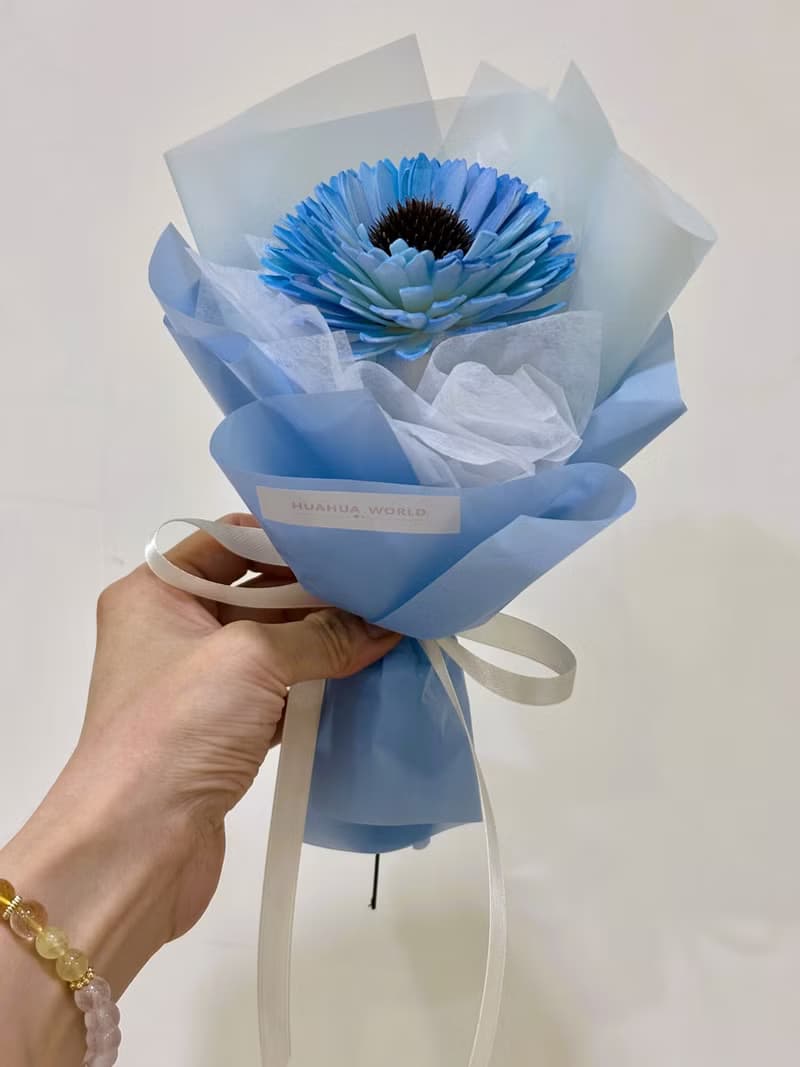 單支乾燥太陽花花束(S)